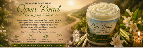 Open Road Lemongrass and Neroli Body Scrub - 12oz